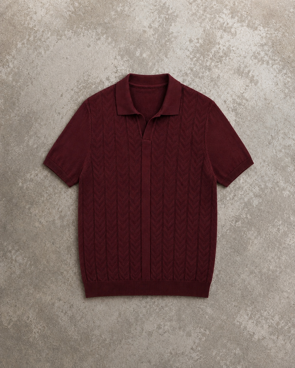 FIVE POLO FIT ''BURGUNDY" NO:DE-1010