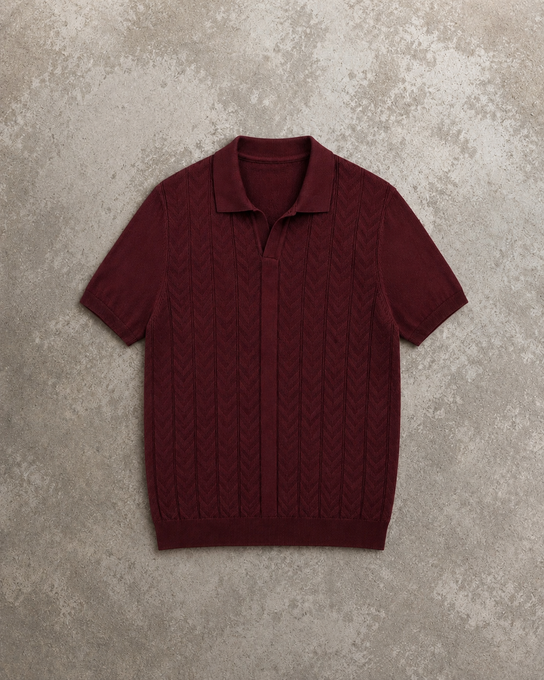 FIVE POLO FIT ''BURGUNDY" NO:DE-1010