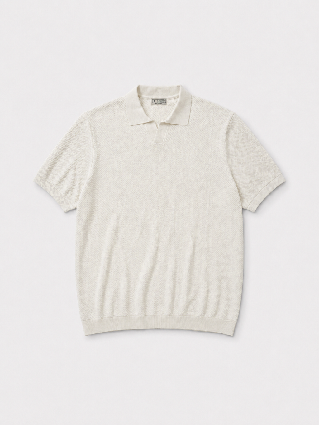 FIVE POLO FIT KNITTED "WHITE"