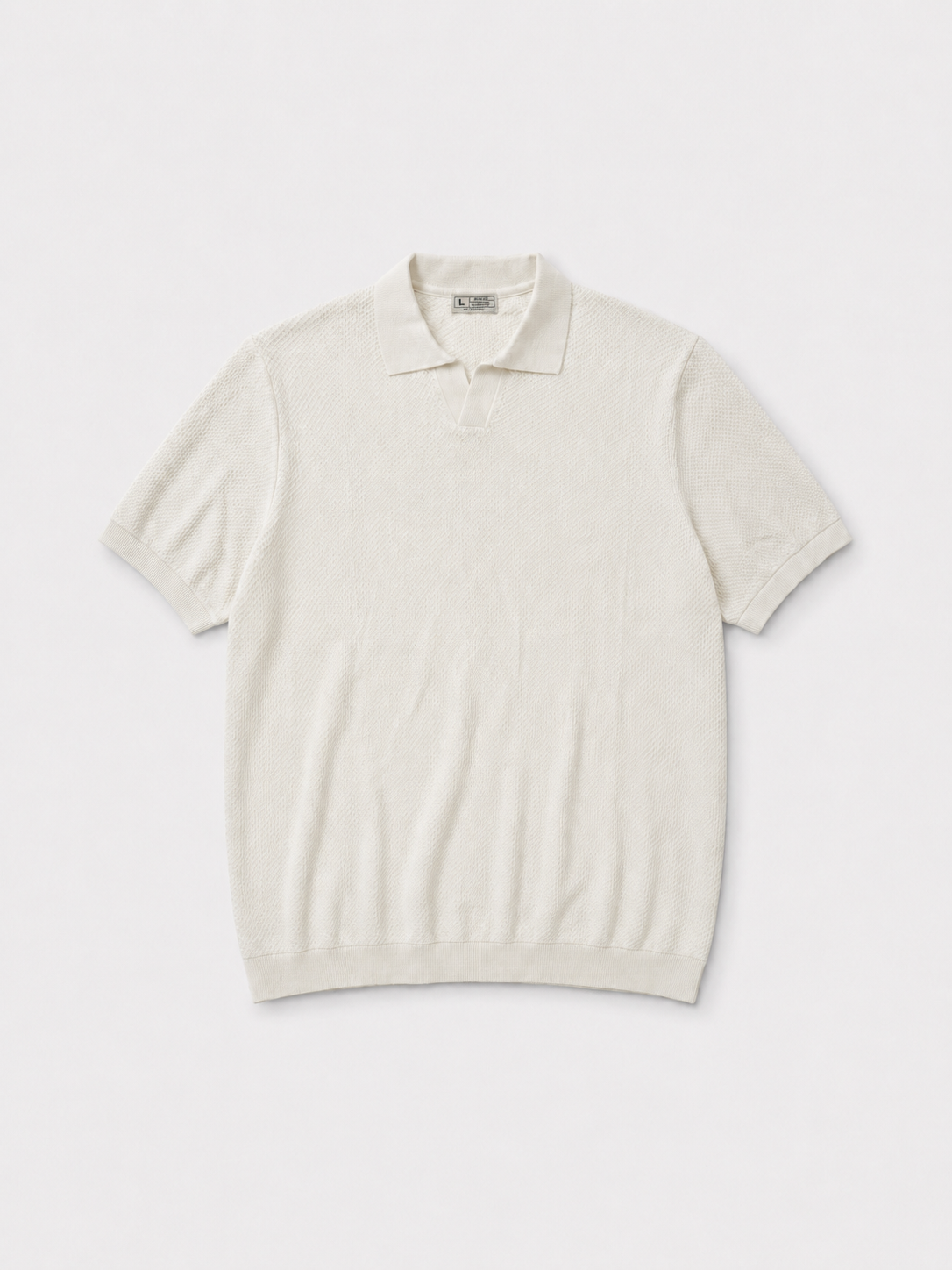 FIVE POLO FIT KNITTED "WHITE"