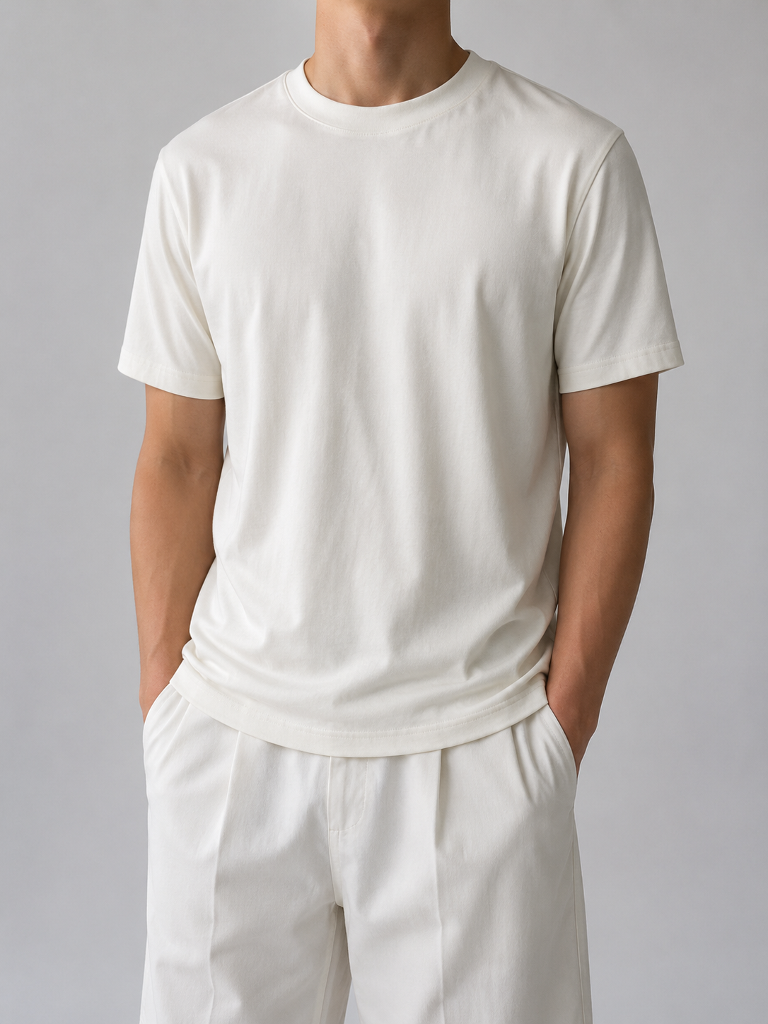 PM FIT T-SHIRT "WHITE''