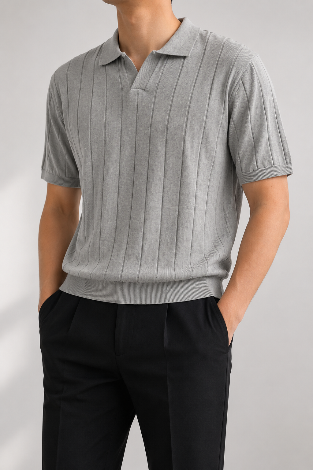 FIVE POLO FIT ''GRAY" NO:LB-26107