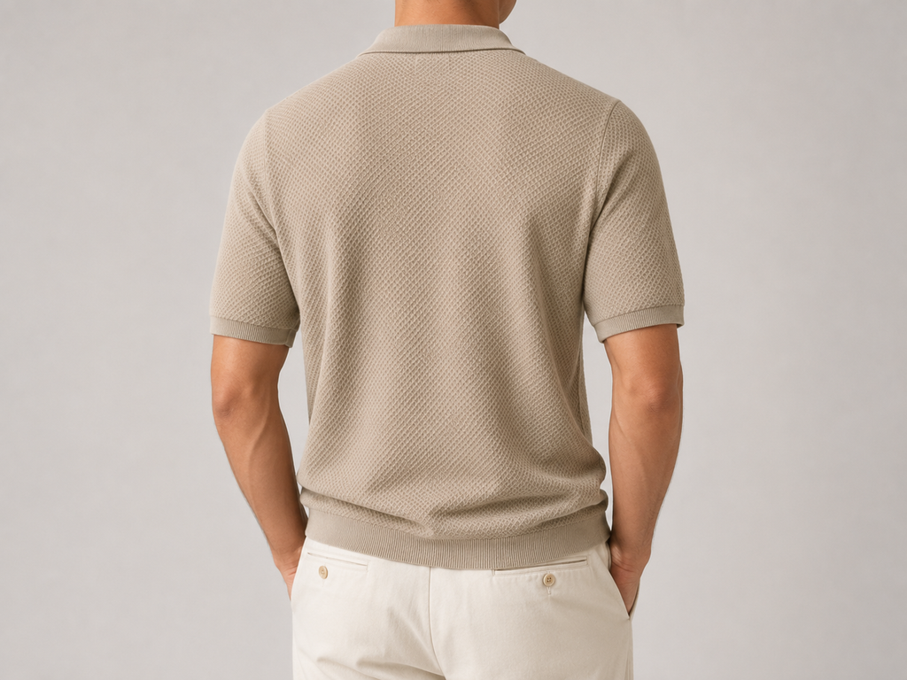 FIVE POLO FIT KNITTED "BEIGE"