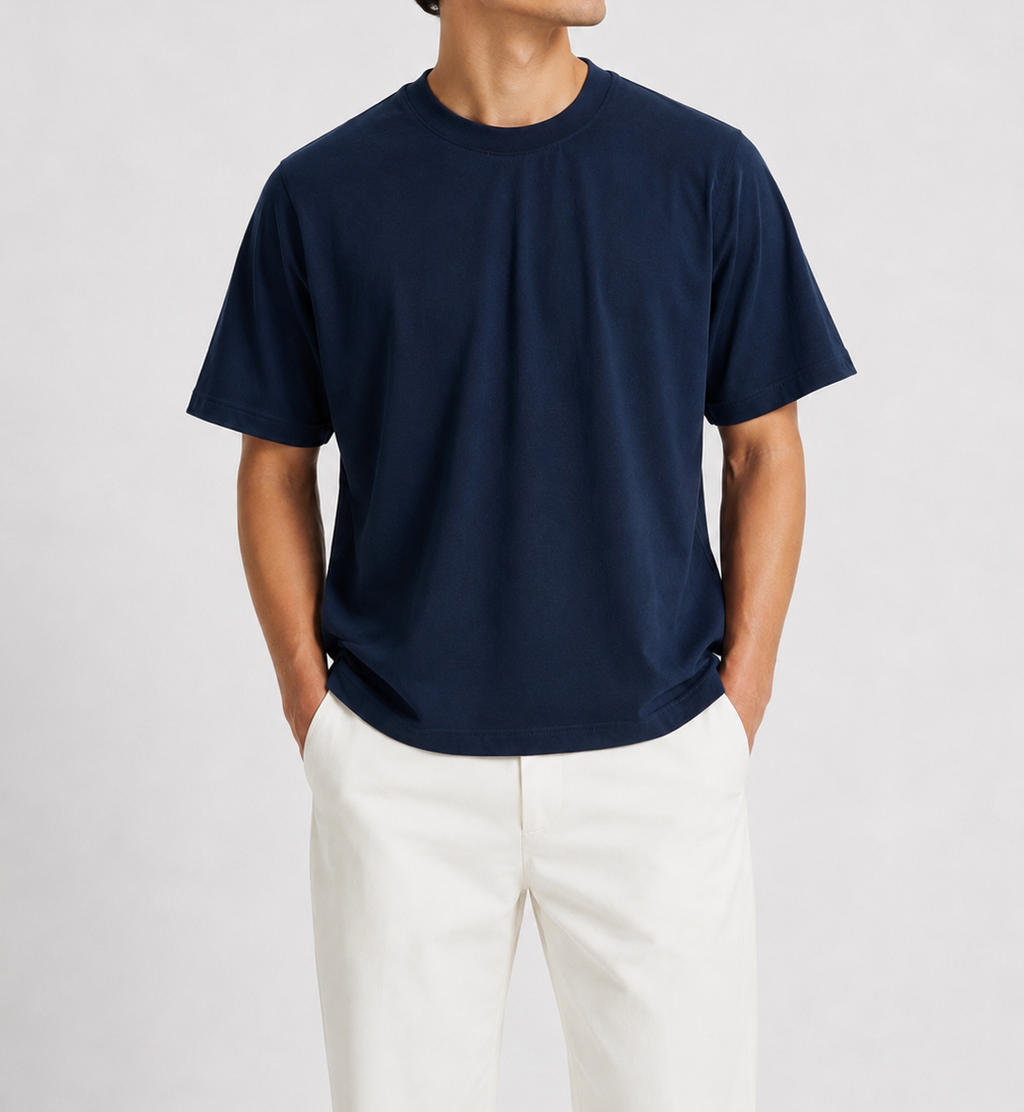 PM OVERSIZE T-SHIRT COTTON "BLUE''