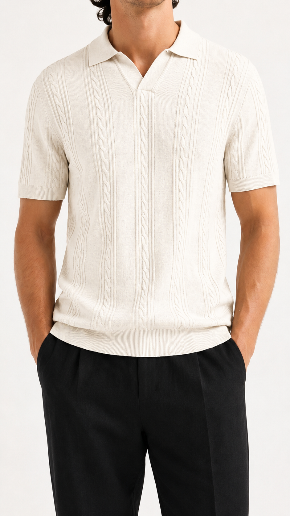 FIVE POLO FIT "WHITE" NO:LB-26209