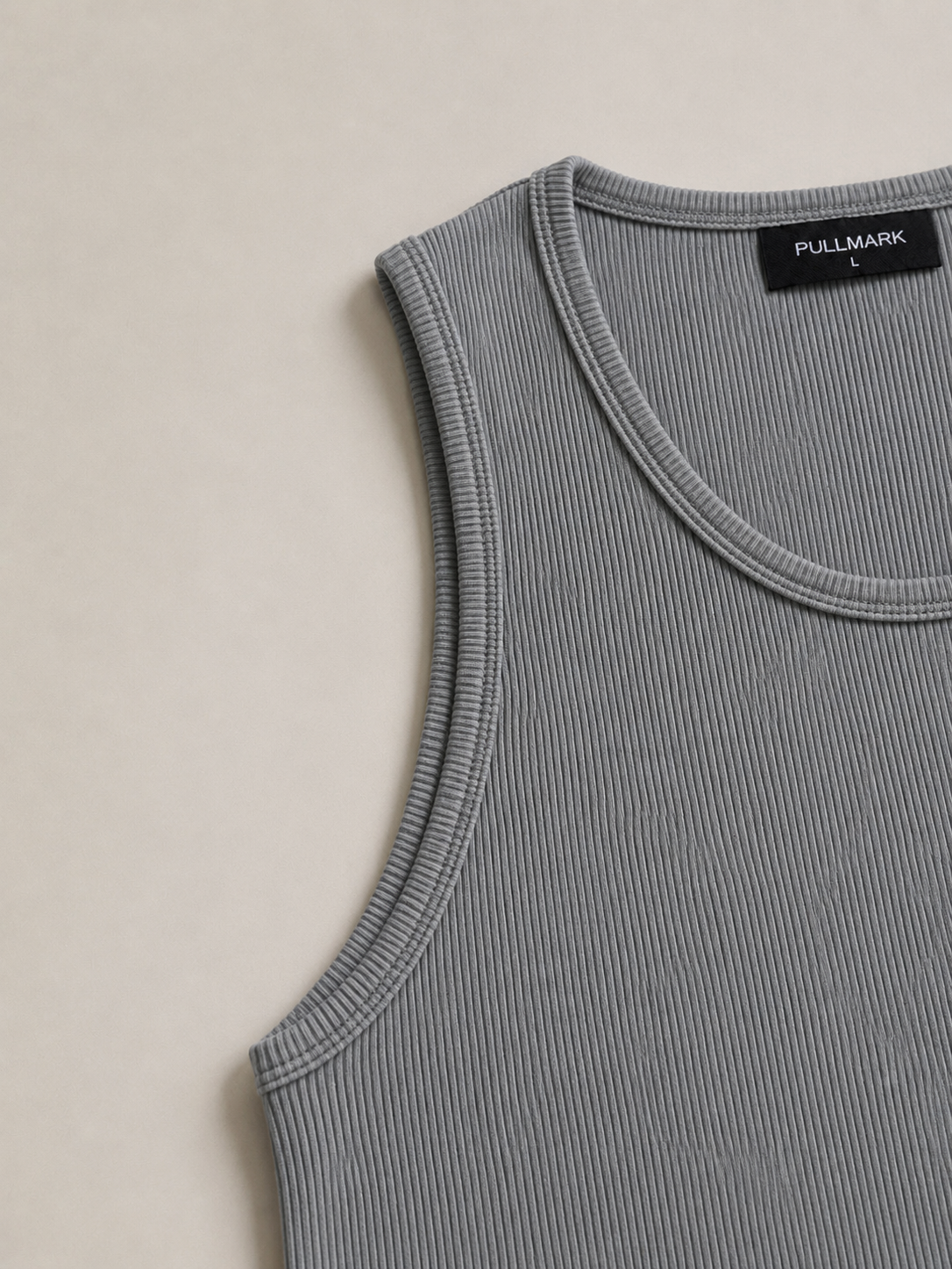 PM SHIRT NO SLEEVE FIT  ''GRAY''