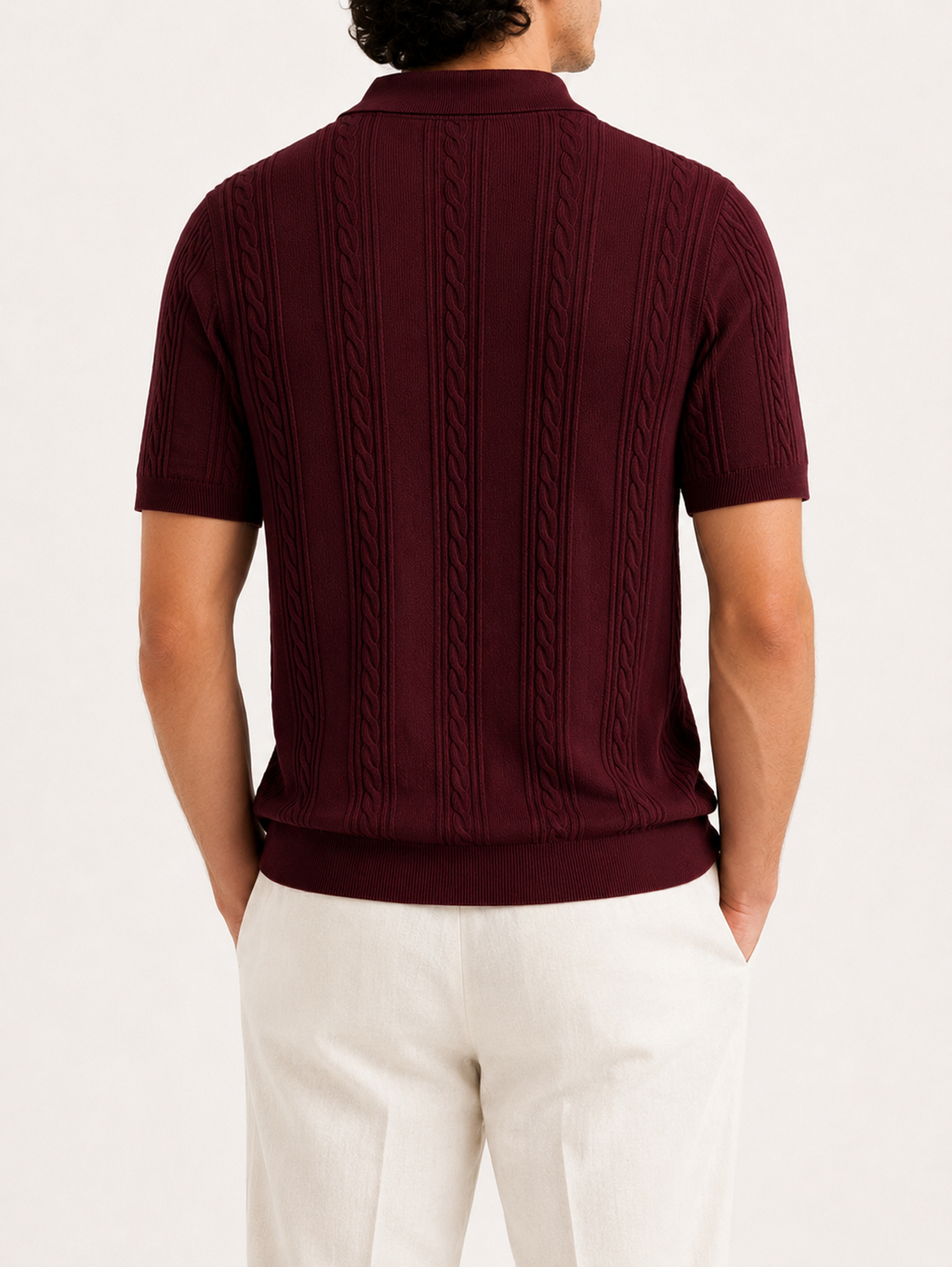 FIVE POLO FIT "BURGUNDY" NO:LB-26209