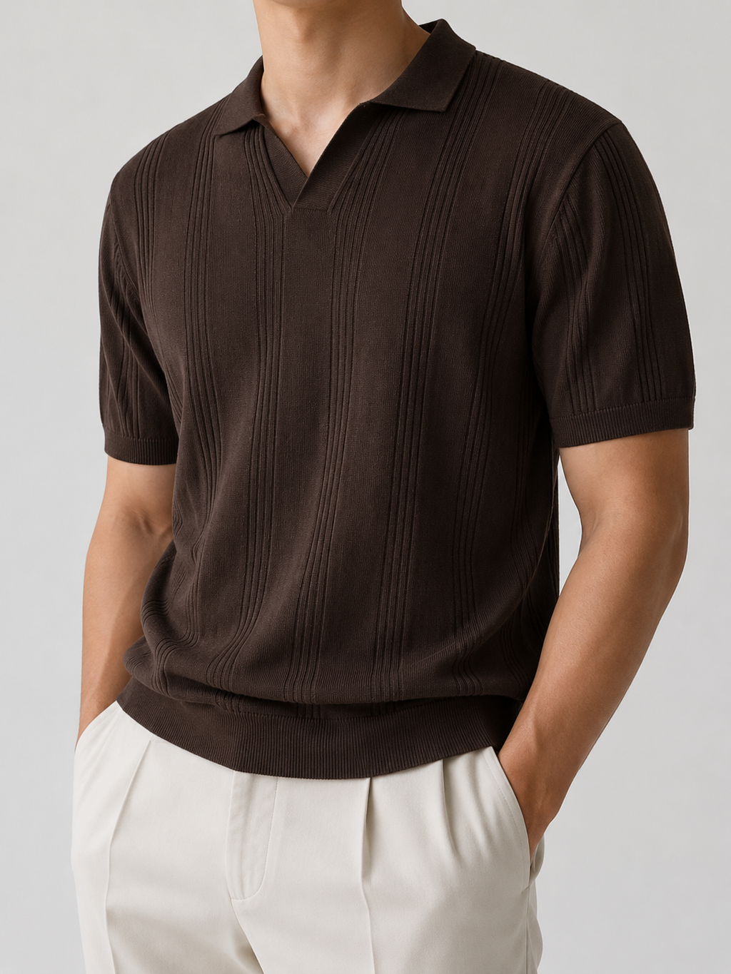 FIVE POLO FIT ''BROWN" NO:LB-26109