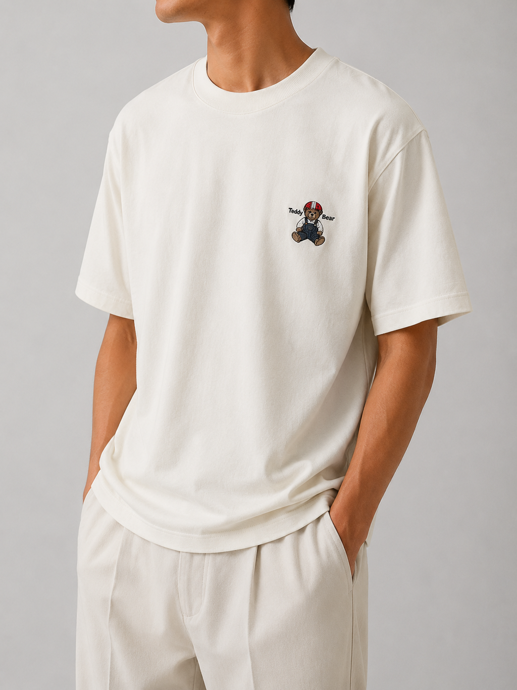 PM OVERSIZE TEDDY BEAR "WHITE''