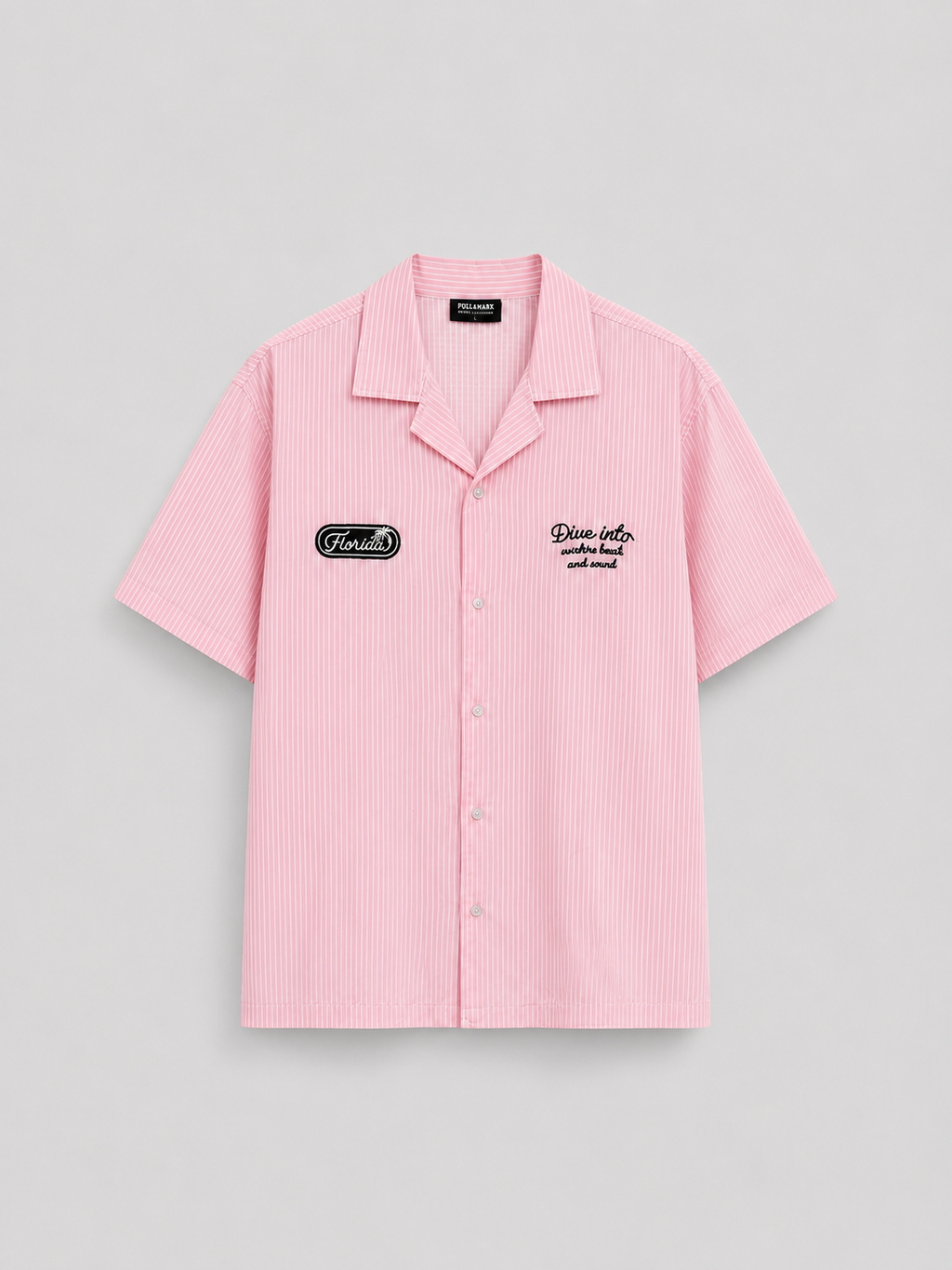 POLO OVERSIZE FLORIDA STRIPES''PINK''