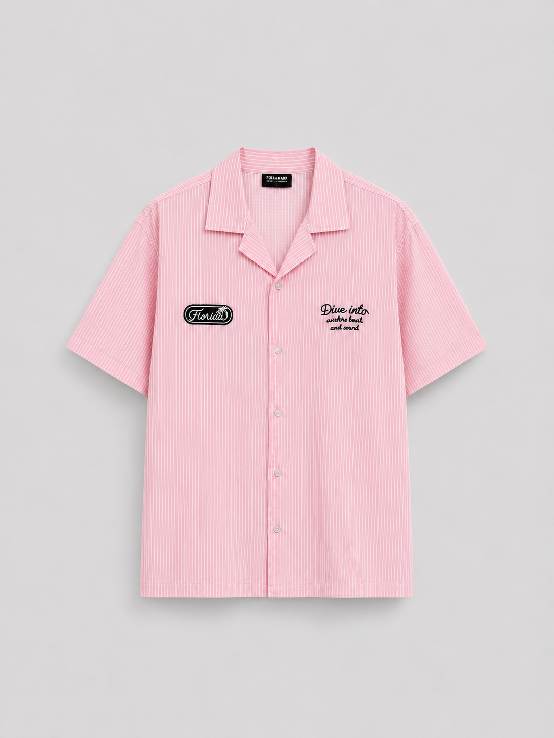POLO OVERSIZE FLORIDA STRIPES''PINK''
