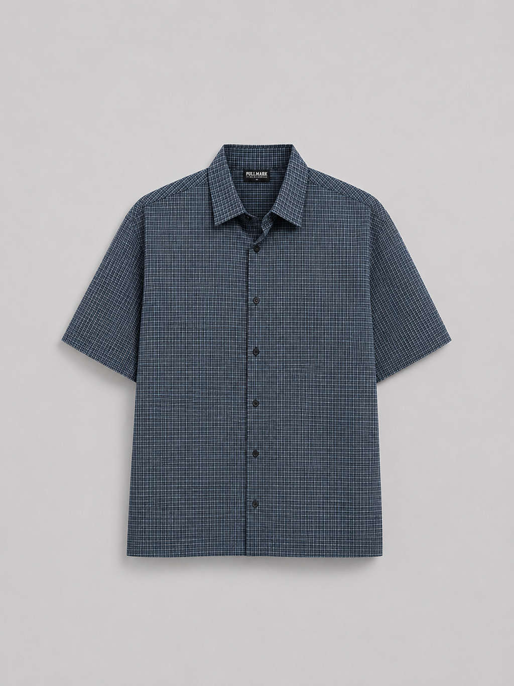 PM POLO OVERSIZE CHECKES ''BLUE''