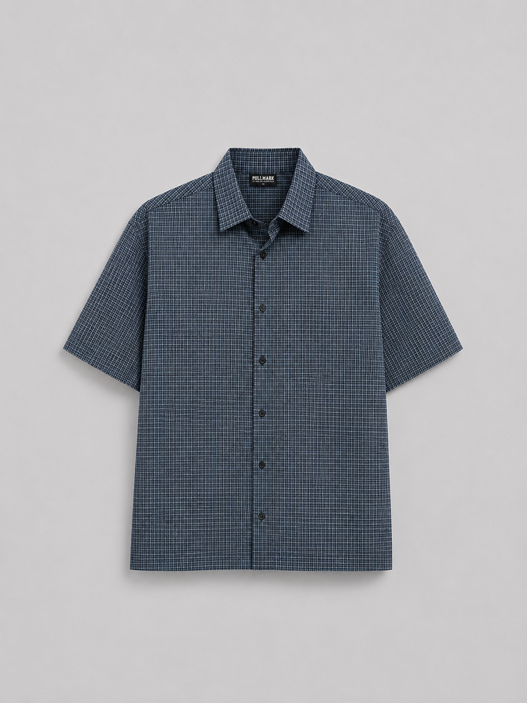 PM POLO OVERSIZE CHECKES ''BLUE''