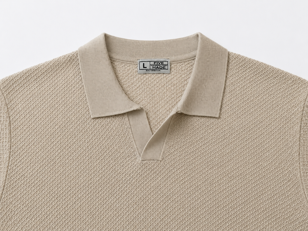 FIVE POLO FIT KNITTED "BEIGE"
