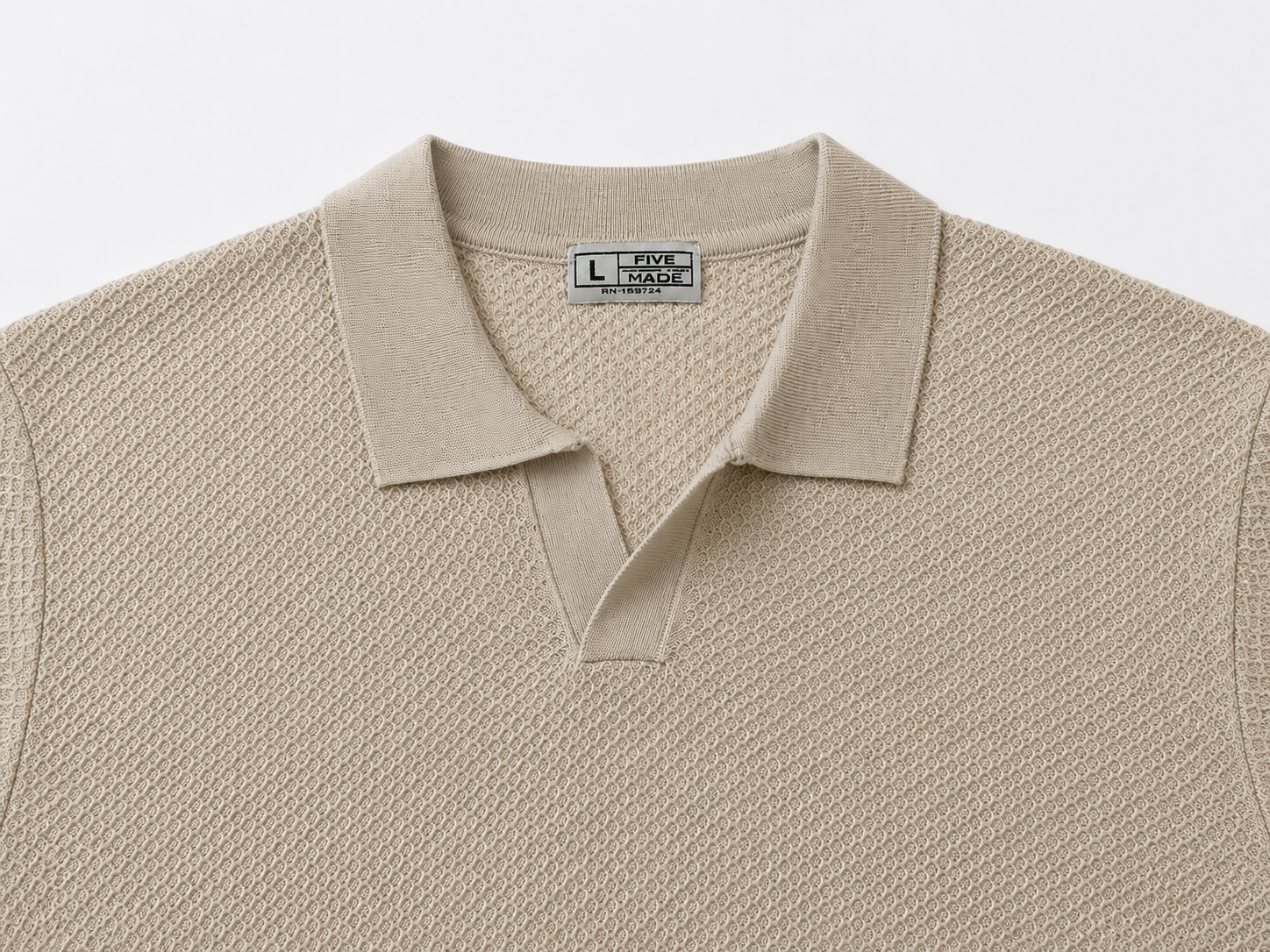 FIVE POLO FIT KNITTED "BEIGE"