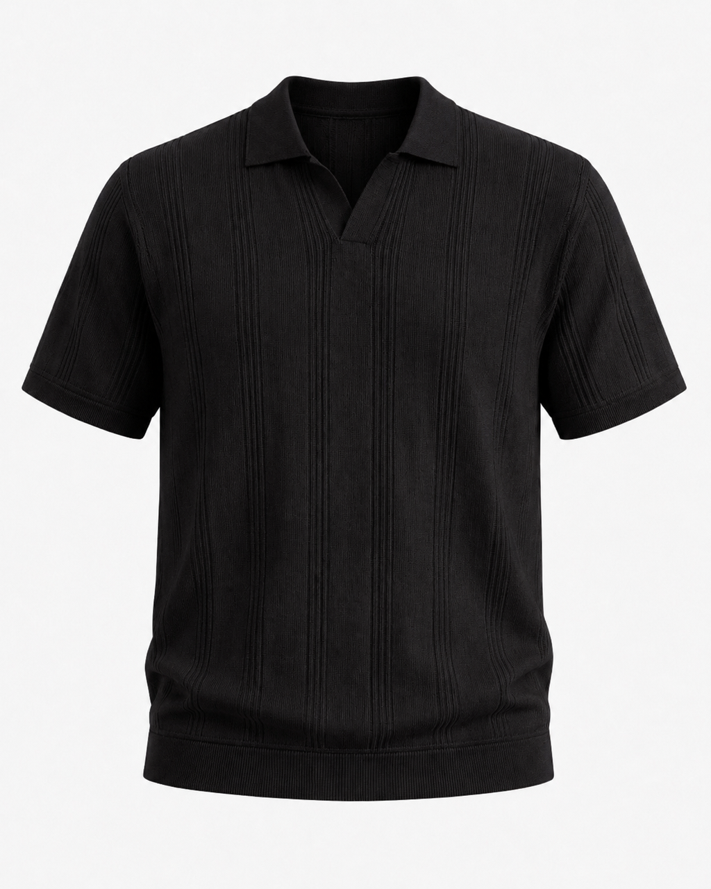 FIVE POLO FIT "BLACK" NO:LB-26109