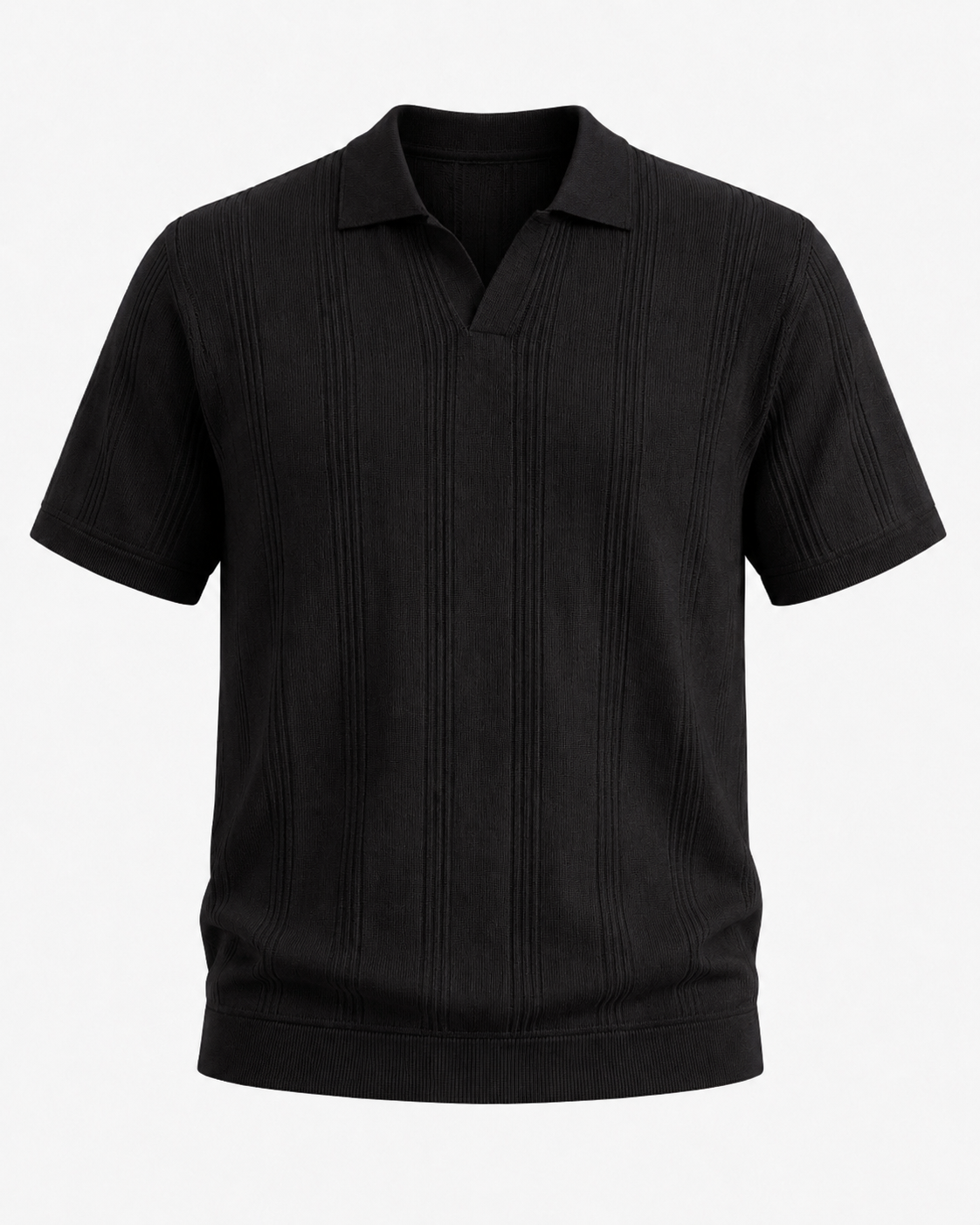 FIVE POLO FIT "BLACK" NO:LB-26109