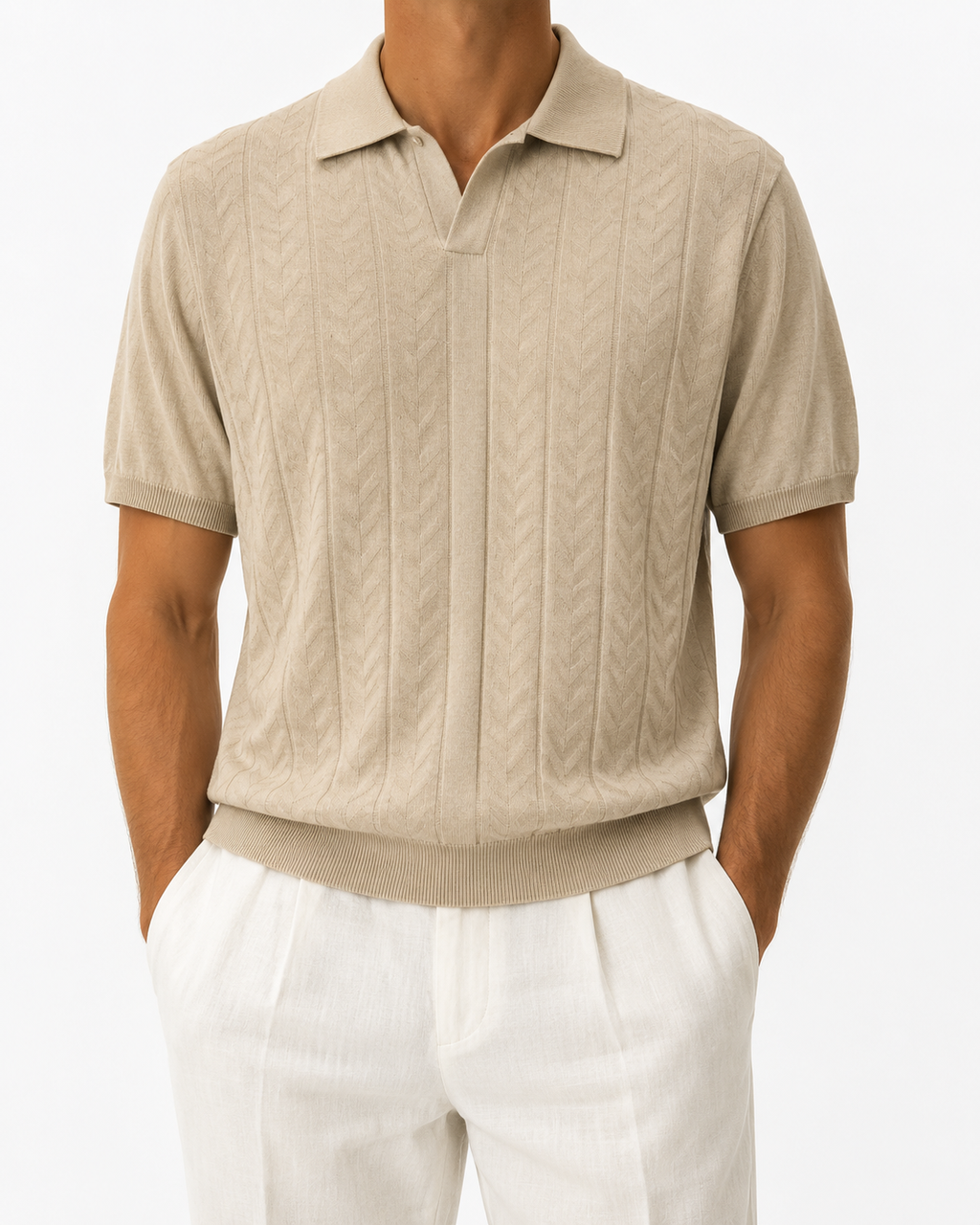 FIVE POLO FIT ''BIEGE" NO:LB-1010