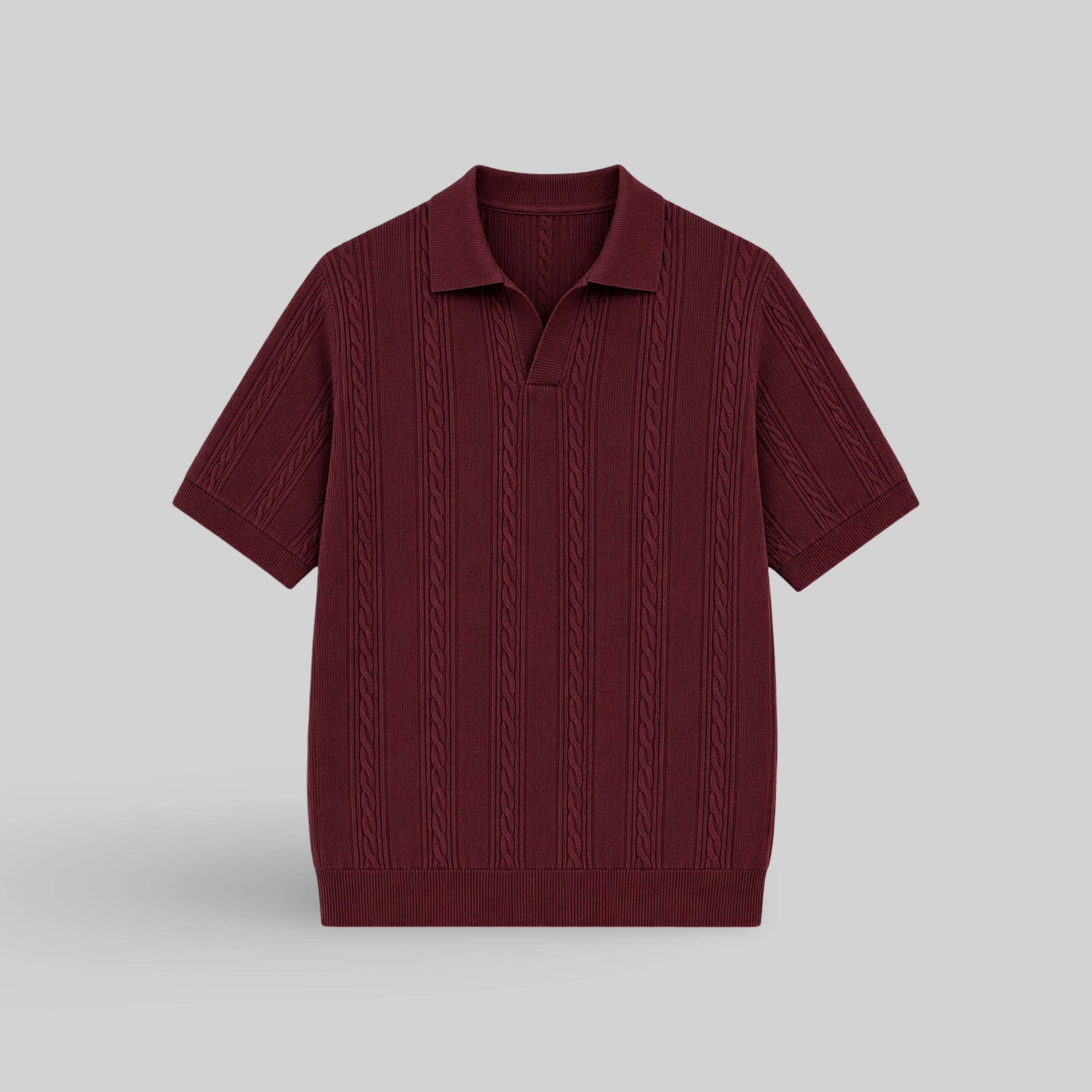 FIVE POLO FIT "BURGUNDY" NO:LB-26209